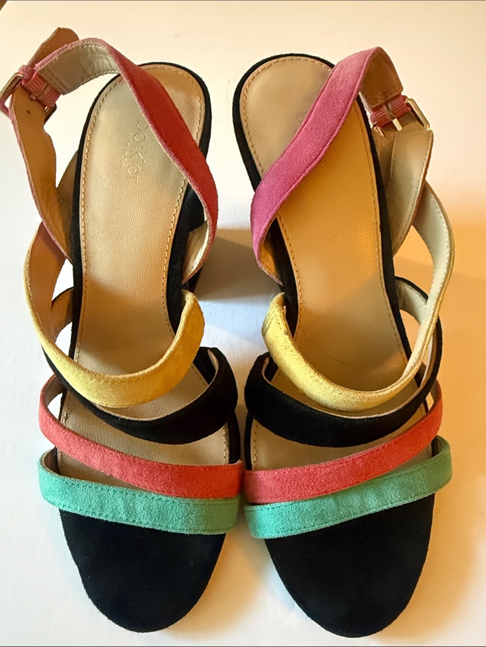 BOTKIER Multicolor Suede Strap Women's Sandals Size 7